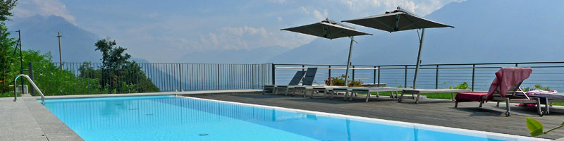 Ferienwohnungen mit Pool am Comer See