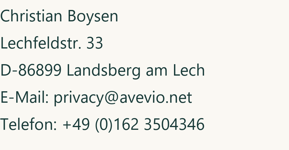 Name, Anschrift, E-Mail und Telefonnummer des Datenschutzkontakts als Grafik